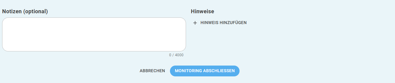 Notizen und Hinweise