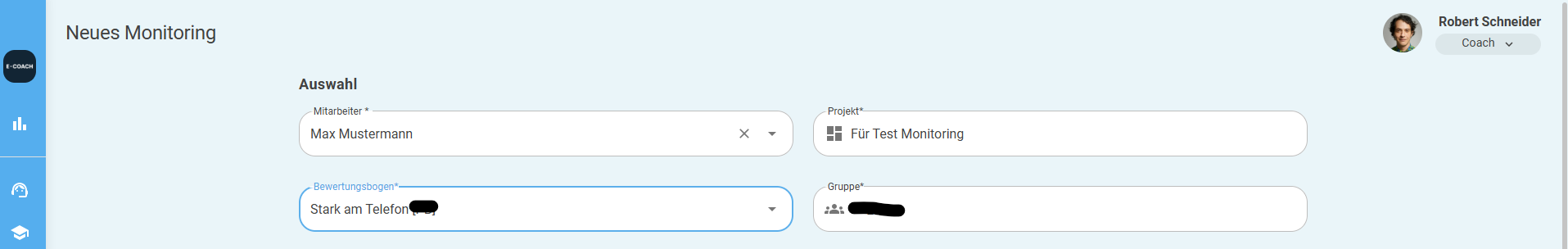 Monitoring Vorbereitung